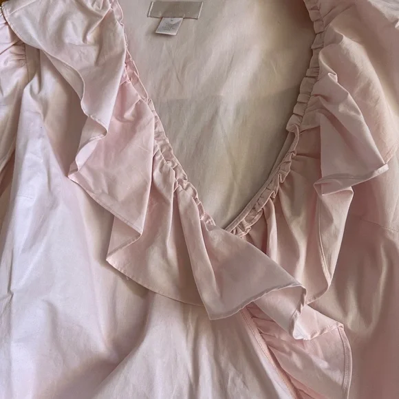 NWT Rachel Parcell Pink Ballerina Wrap Top M - Picture 2 of 13